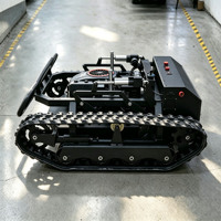 Nouveau modèle de tondeuse robotisée agricole télécommandée sans fil à moteur essence 800 mm pour talus de rivière, tondeuse à gazon télécommandée à vendre