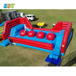 Cheap price inflatable wipeout obstacle big balls Leaps and Bounds inflatable Obstacle course games for kids