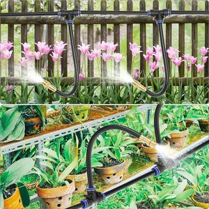 Sistema de Riego Automático, Kit de Microaspersores de 6 mm, 25 m 46 m, Riego de Jardín Universal para Exteriores, Flexible y Fácil de Instalar - Product Image 1