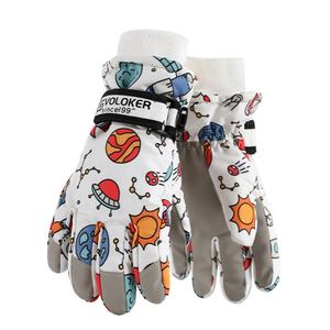 Gants de ski isolés en Taslon doré, personnalisables, vente en gros directe usine, pour enfants, sports d'hiver, chauds et imperméables - Product Image 5