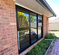 Fenêtres à auvent en aluminium modernes certifiées AS2047 Low E Double vitrage avec puits de lumière standard australien de style roulant