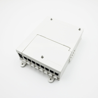 Caja de Distribución Óptica FIBERVISION SH08F FTTX de 8 Puertos, Caja de Acceso a Red Interior, Resistente al Agua IP65, Caja NAP