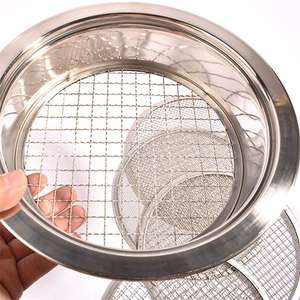 Tamis de jardin rond en acier inoxydable, tamis à terre, <span class=keywords><strong>sable</strong></span> <span class=keywords><strong>et</strong></span> roches, classeur de compost, tamis à mailles pour rempotage de jardin - Product Image 4