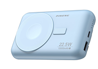Nouvelle batterie externe sans fil haute capacité 10000mAh 2024 avec charge rapide PD, batterie Li-Polymère et matériau PVC