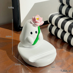 Nouveau support <span class=keywords><strong>de</strong></span> téléphone <span class=keywords><strong>bohème</strong></span> en résine, nature morte créative et amusante, fantôme mignon, ornement décoratif - Product Image 5