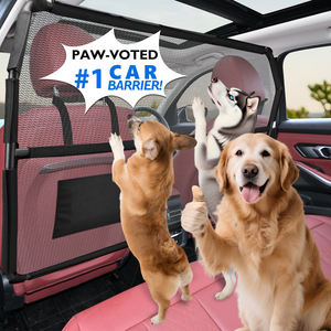 लोकप्रिय लौह प्रबलित पलायन-प्रूफ फोल्डेबल बैक सीट डिवाइडर कार्गो क्षेत्र गेट-सुव सार्वभौमिक के लिए - Product Image 6