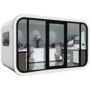 20ft 40ft Modular prefab Tiny Homes container văn phòng di động Apple Home Pod di chuyển sang trọng táo cabin nhà viên nang