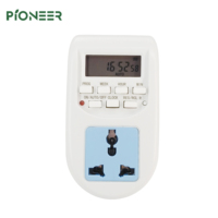 Interruptor Temporizador Digital LCD AL-06W PIONEER, Regulador de Voltaje Electrónico Programable 220V-240V, Controlador de Iluminación de Pared