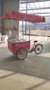 2024 tout nouveau chariot de vélo de crème glacée mobile de rue personnalisé congélateur gelato vendeur de crème glacée chariot de vélo à vendre - Product Image 3