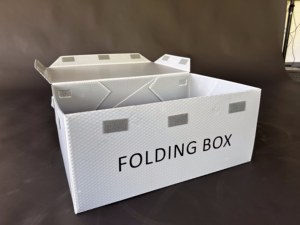 Faltbox gấp hộp cho xử lý sản phẩm tiết kiệm không gian tái sử dụng PP bưu kiện giao hàng hộp các tông lưu trữ container - Product Image 3