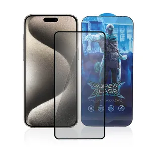 for ifone Screen Protector Full Coverage Mobile Tempered Glass Film Phone Screen Protector for iphone 15 Pro Max Plus