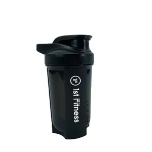 Bpa kostenlose Flaschen benutzer definierte Logo Wasser flasche Mixer Gym Shaker Tassen dicke Wand Kunststoff Protein Pulver Shaker Tasse für den Sport