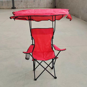 Fauteuil pliant portable <span class=keywords><strong>avec</strong></span> <span class=keywords><strong>auvent</strong></span> de protection solaire pour extérieur, pêche, camping, pique-nique, plage - Product Image 5