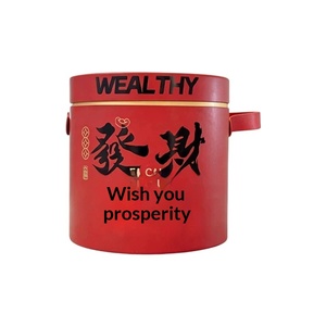 Custom Round New Year <b>Gift</b> <b>Box</b> <b>for</b> Nuts Candy Spring Festival Luxury Packaging <b>Empty</b> Tin - Product Image 2