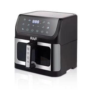 Friteuse à air multifonctionnelle 10L à écran tactile en acier inoxydable, grande capacité, facile à utiliser, visible, pour cuire et griller - Product Image 1