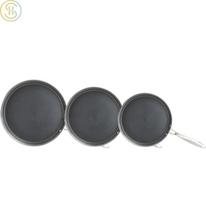 3 strati antiaderente padella per <span class=keywords><strong>Pizza</strong></span> in acciaio inossidabile 304 padella a induzione 26cm-28cm-30cm per cucina casalinga - Product Image 5