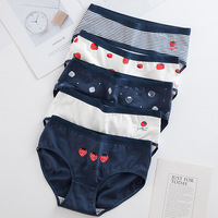 Lot de 6 culottes en coton (95%) pour jeunes filles, avec nœud mignon, douces, respirantes et unies, vêtements pour enfants 0503
