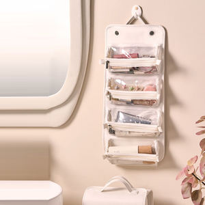 Bolsa de Cosméticos Portátil al por Mayor, Bolsa de Almacenamiento de Viaje Extraíble de Gran Capacidad, Bolso de Mano 4 en 1 para Maquillaje - Product Image 1