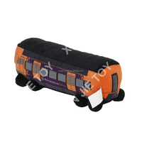 Jouet en peluche de bus en coton PP, personnalisable, jouet en peluche pour bus, jouet en peluche de bus simulé, vente chaude