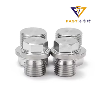 Bouchon de tuyau hexagonal DIN910 en acier au carbone zingué ou acier inoxydable 304, filetage extérieur, bouchon d'huile, fixation