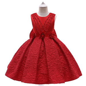 Vestido de Princesa Personalizable con Lazo y Volantes, Sin Mangas, para Niñas - Product Image 3