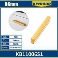 Commercio all'ingrosso 96mm in lega di zinco oro maniglia dell'armadio per armadio e armadio porte per cassetti-fornitore di mobili Hardware - Product Image 1