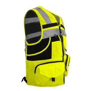 Chaleco de Seguridad Reflectante de Alta Visibilidad con Tiras Reflectantes, Ropa de Alta Visibilidad para Seguridad en Fábrica, Personalizable al por Mayor - Product Image 2