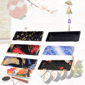 Disposable PS Sushi Food Box / Sushi Takeaway Packaging Plastic Box
