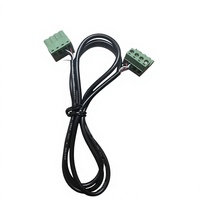Câble médical blindé en PVC 24 AWG personnalisé, faisceau de connexion à fiche verte, adaptateur de drainage en feuille d'aluminium-Mylar CMG, connecteurs anti-feu