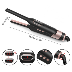 Mince petit titane 2 en 1 bigoudi fers <span class=keywords><strong>Mini</strong></span> hommes barbe <span class=keywords><strong>lisseur</strong></span> <span class=keywords><strong>cheveux</strong></span> <span class=keywords><strong>courts</strong></span> fer plat - Product Image 4