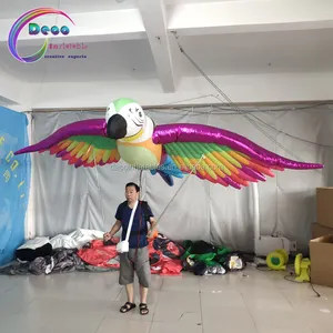 Ballon gonflable en plastique, marionnette à air pour faire de la publicité, oiseau perroquet avec phénix