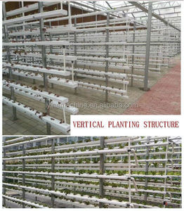 Système de culture en canal NFT en serre, système d'irrigation hydroponique agricole vertical multicouche en tuyaux NFT pour la laitue/les tomates - Product Image 3
