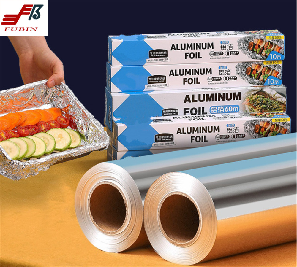 Restaurant Household Aluminum Foil Roll For Food Packing Disposable Metal Tray