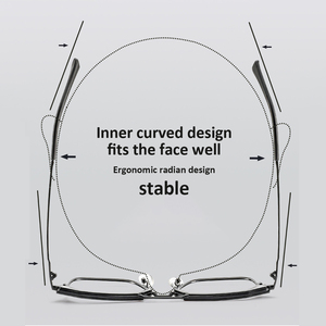 Vente directe d'usine, vente en gros, nouvelle arrivée, <span class=keywords><strong>lunettes</strong></span> de soleil plates presbyopes carrées de grande taille, bleues, pour hommes et femmes - Product Image 5