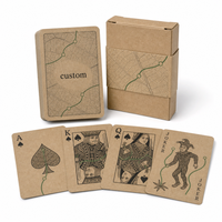 Jeu de cartes personnalisées écologiques de style allemand, jeu de poker imprimé pour la promotion de la marque lors des foires commerciales