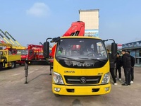 Grúa Articulada Montada en Camión Foton CLW de 4 Toneladas con Cilindro Hidráulico y Caja de Cambios Zoomlion