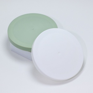 Custom 250g Skincare Body Scrub Cream Jars Round Empty <b>Plastic</b> Cosmetic <b>Containers</b> Jar With Lids - Product Image 2