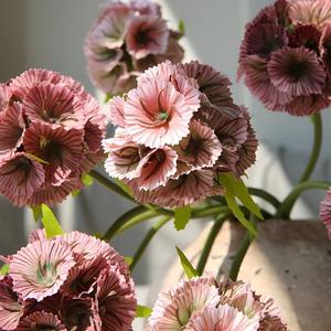 Flor Artificial de Seda Esférica de Tallo Único de 57 cm, Color Rosa, Verde y Morado, Flexible y Realista, para Decoración de Interiores Moderna - Product Image 3