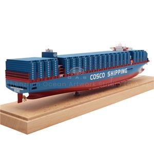 Maqueta de Barco de Contenedor COSCO SHIPPING de 45 cm Hecha a Medida, Escala 1:888, Modelo de Barco Artesanal para Regalo de Envío - Product Image 3