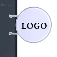 Boîtes lumineuses publicitaires LED personnalisées, étanches pour l'extérieur, panneau lumineux pour vitrine de magasin, signalisation murale