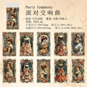 30 unids/pack serie de conjeturas de Bach manual barroco Vintage Material manual de papel Collage DIY - Product Image 6