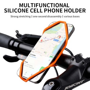 <span class=keywords><strong>Support</strong></span> de téléphone pour guidon de vélo ESLNF, <span class=keywords><strong>support</strong></span> de téléphone pour vélo de montagne, <span class=keywords><strong>support</strong></span> de téléphone en silicone élastique antichoc - Product Image 2