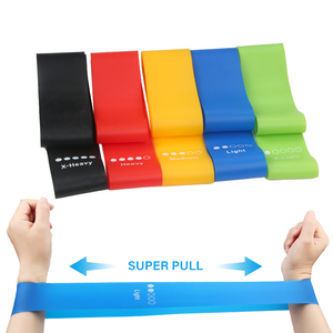 Ensemble de bandes de résistance avec logo OEM, 5 pièces, en TPE, pour exercices de musculation et entraînement musculaire - Product Image 2