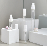 Flacon d'échantillon en verre avec pompe de pulvérisation en plastique, petit flacon atomiseur de parfum, 2ml, 3ml, 5ml, 10ml, bon marché