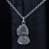Pendentif DIY en argent sterling 925, poupée squelette vintage Silverbene