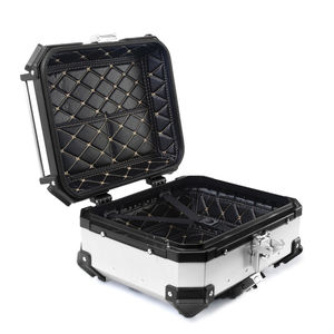 25 L argent + noir <span class=keywords><strong>Moto</strong></span> Aluminium boîtes supérieures <span class=keywords><strong>Moto</strong></span> boîte arrière petit - Product Image 1