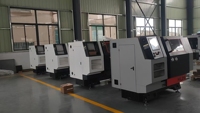 Mesin Bubut CNC 2-Axis Horizontal Yujie HL26 Presisi Tinggi dengan Dua Spindle, Akurasi 0.01mm, Linear Guide, Proses Brushed, Medium Duty