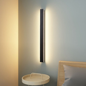 West River Lights Lámpara de pared con tira LED, luz de noche nórdica minimalista moderna para dormitorio, sala de estar, pasillo - Product Image 1