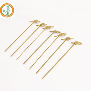 Offre Spéciale écologique One off bambou noeud brochette Sandwich cure-dents Cocktail pics BBQ brochettes - Product Image 6