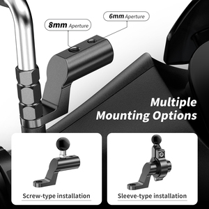 Phụ Kiện Xe Máy Hợp Kim Nhôm Xe Máy Duy Nhất <span class=keywords><strong>Side</strong></span> Rear-View Gương Extender M8 M6 Mở Rộng Thanh Cho Xe Tay Ga Gương - Product Image 2